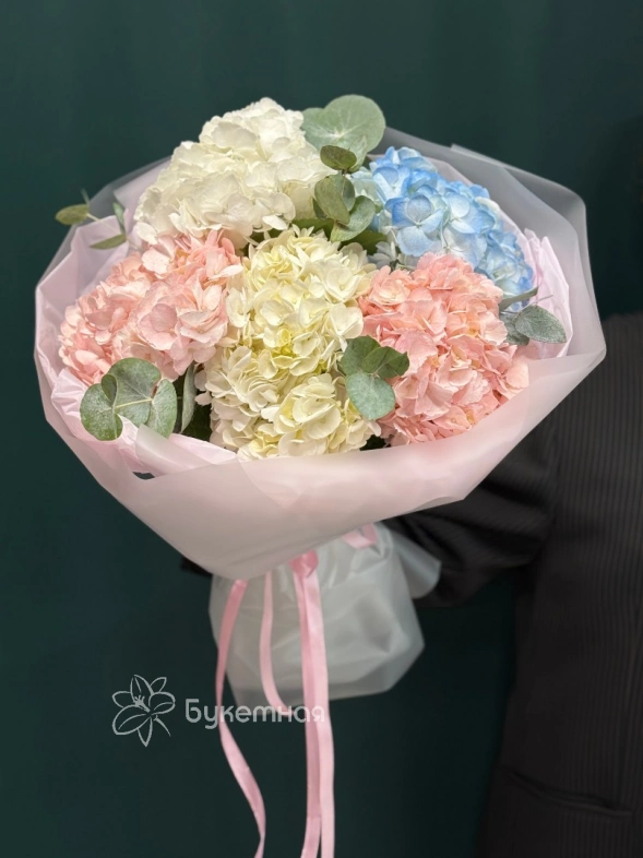 Букет  &laquo;Зефирные гортензии&raquo;