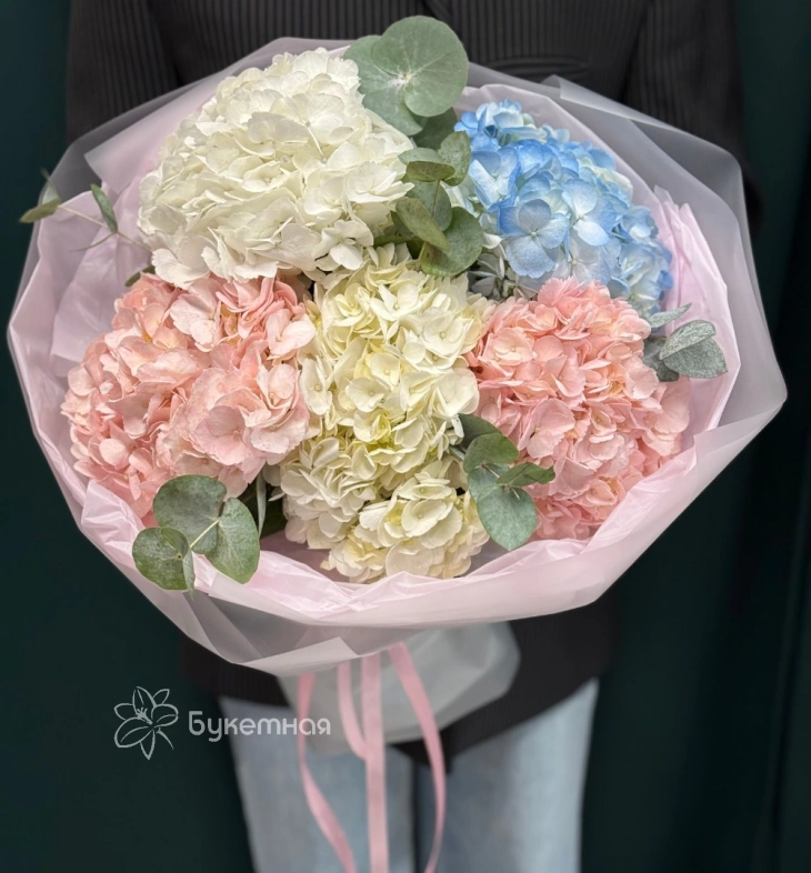 Букет  &laquo;Зефирные гортензии&raquo;