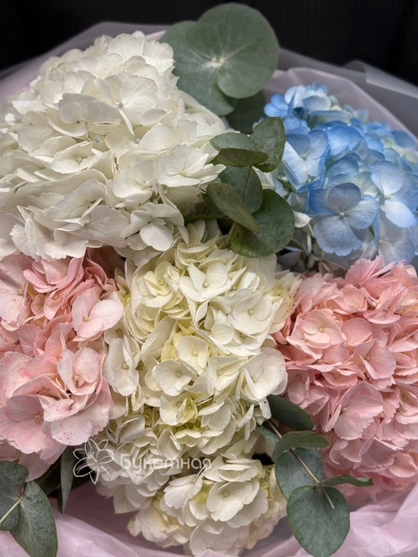 Букет  &laquo;Зефирные гортензии&raquo;