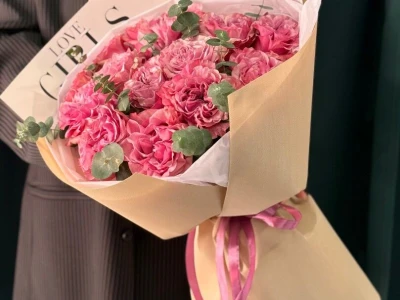 Букет «Кантри Блюз с эвкалиптом»