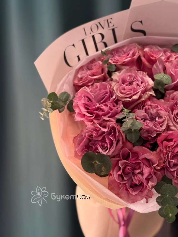 Букет &laquo;Кантри Блюз с эвкалиптом&raquo;