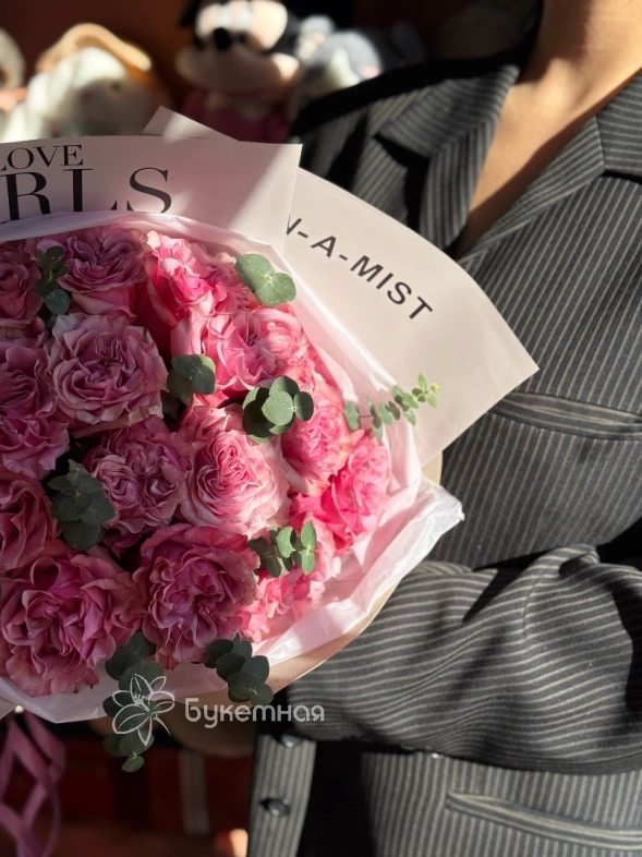 Букет &laquo;Кантри Блюз с эвкалиптом&raquo;