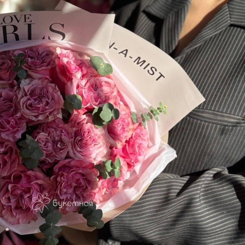 Букет &laquo;Кантри Блюз с эвкалиптом&raquo;