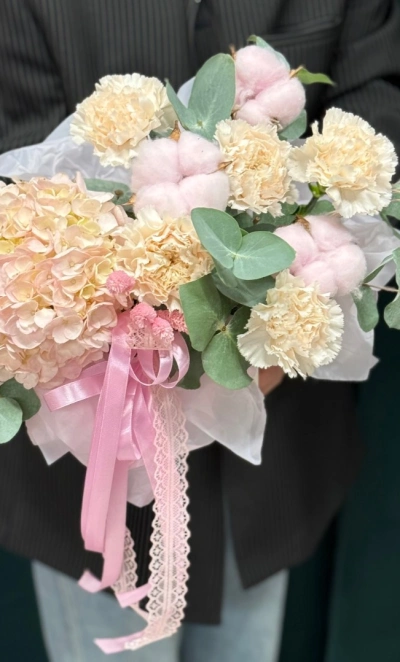 Цветочная сумочка «Зефирка»