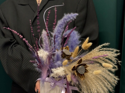 Композиция «Лотос сухоцвет»