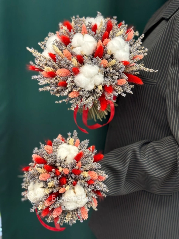 Дуэт из сухоцветов &laquo;Приятные моменты&raquo;