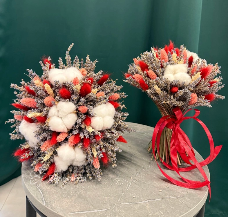 Дуэт из сухоцветов &laquo;Приятные моменты&raquo;