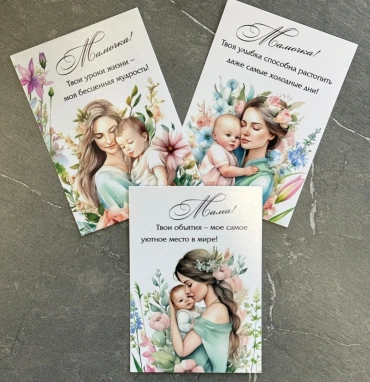 Мини открытка «Мамочка!»
