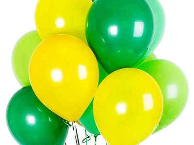 Фонтан из шариков «Жёлто-зелёные»