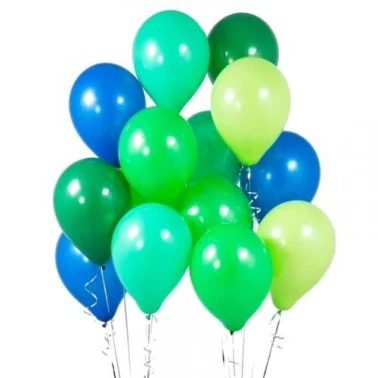 Сет шаров Сине-зелёный