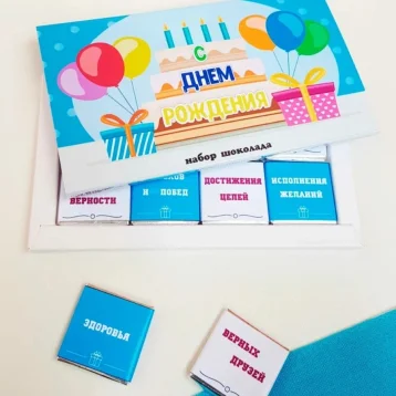 Фирменный шоколад « С ДНЕМ РОЖДЕНИЯ»