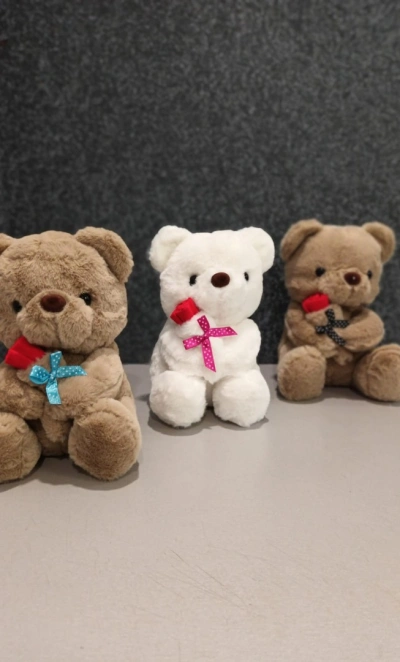 Мишка с розой