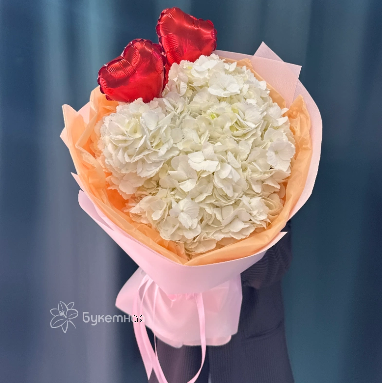 Букет &laquo;Два сердца&raquo;