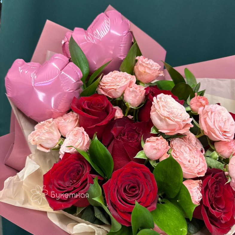 Букет &laquo;Розовое счастье&raquo;
