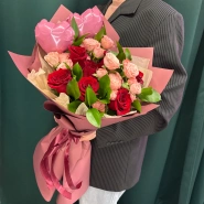 Букет &laquo;Розовое счастье&raquo; 1