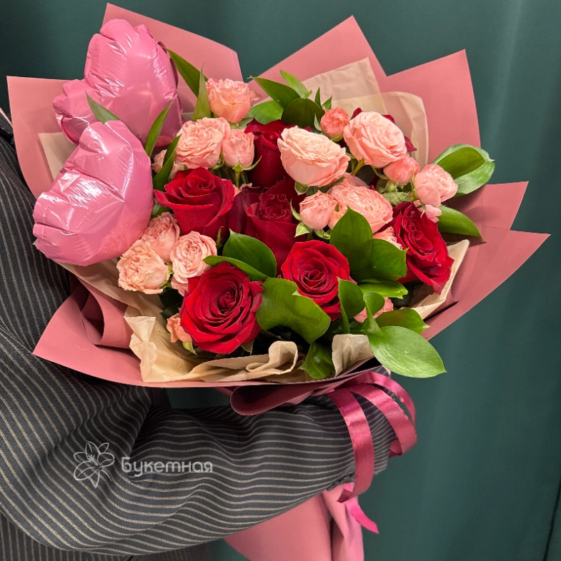 Букет &laquo;Розовое счастье&raquo;