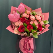 Букет &laquo;Розовое счастье&raquo; 0