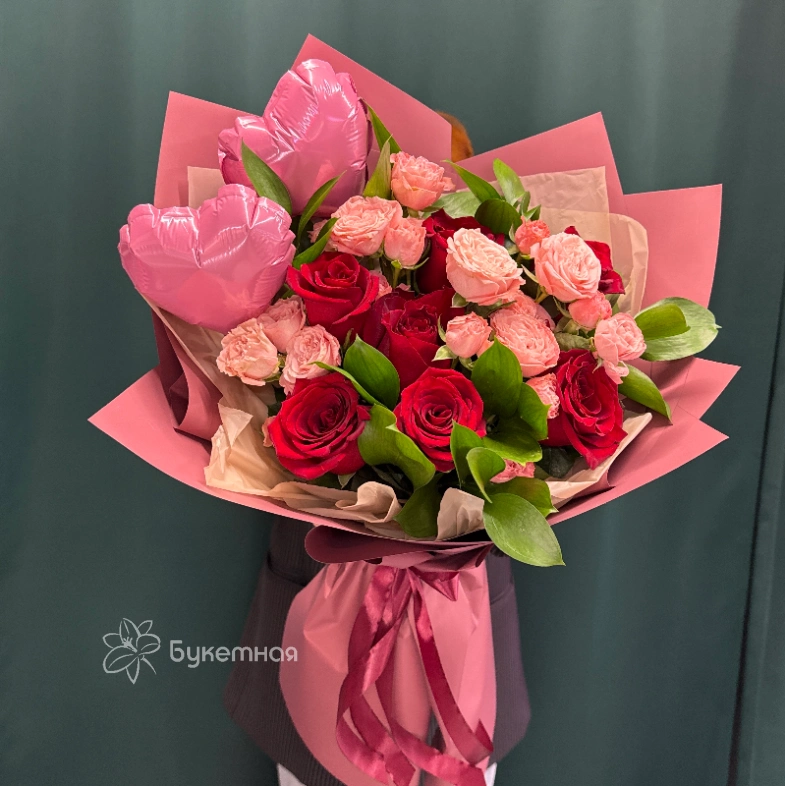 Букет &laquo;Розовое счастье&raquo;