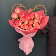 Букет &laquo; Розовое сердце&raquo; 2
