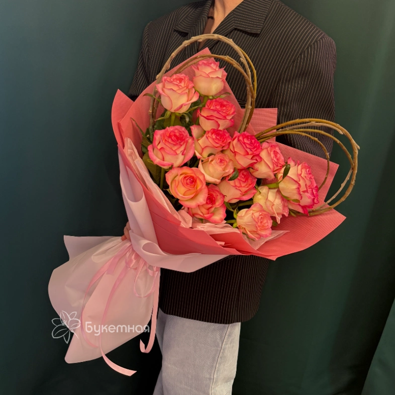 Букет &laquo; Розовое сердце&raquo;