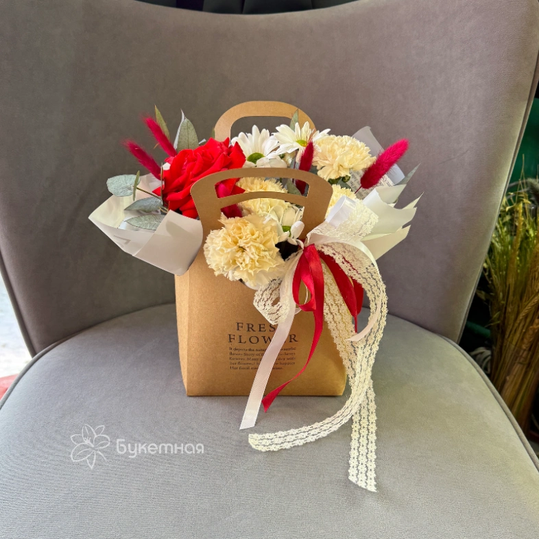 Композиция в сумочке &laquo;Луиза&raquo;