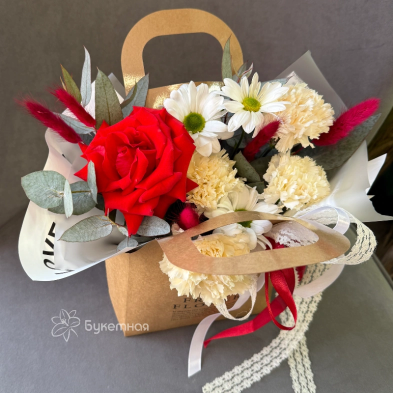 Композиция в сумочке &laquo;Луиза&raquo;