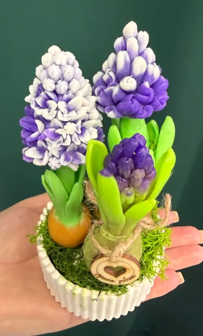 Букет из мыла «Гиацинт»