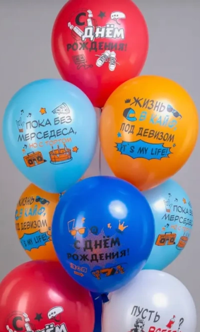 Шарик «С днём рождения»