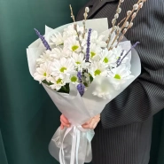 Букет &laquo;Верба и ромашки&raquo; 2