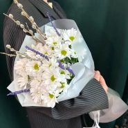Букет &laquo;Верба и ромашки&raquo; 3